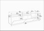 Hanah Home Krog Soporte para TV Antracita y Blanco